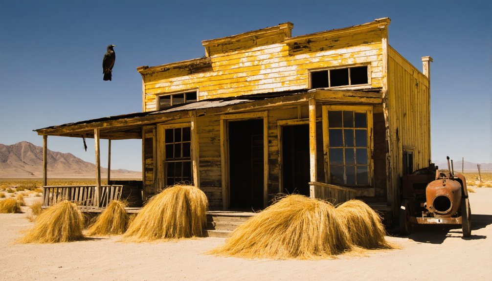 abandoned mining town remains