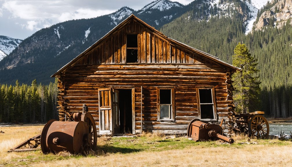 abandoned mining town remnants
