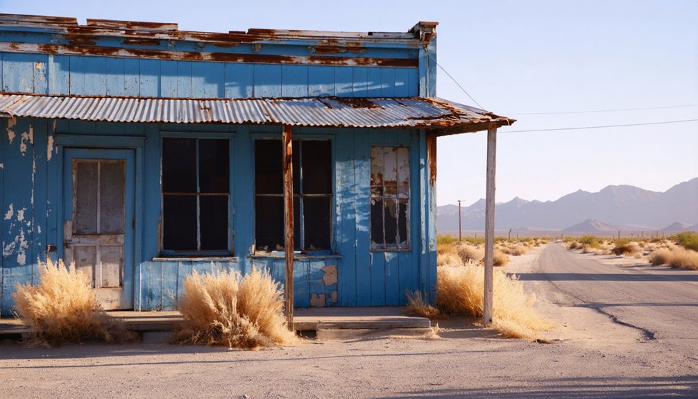 abandoned mining town remnants