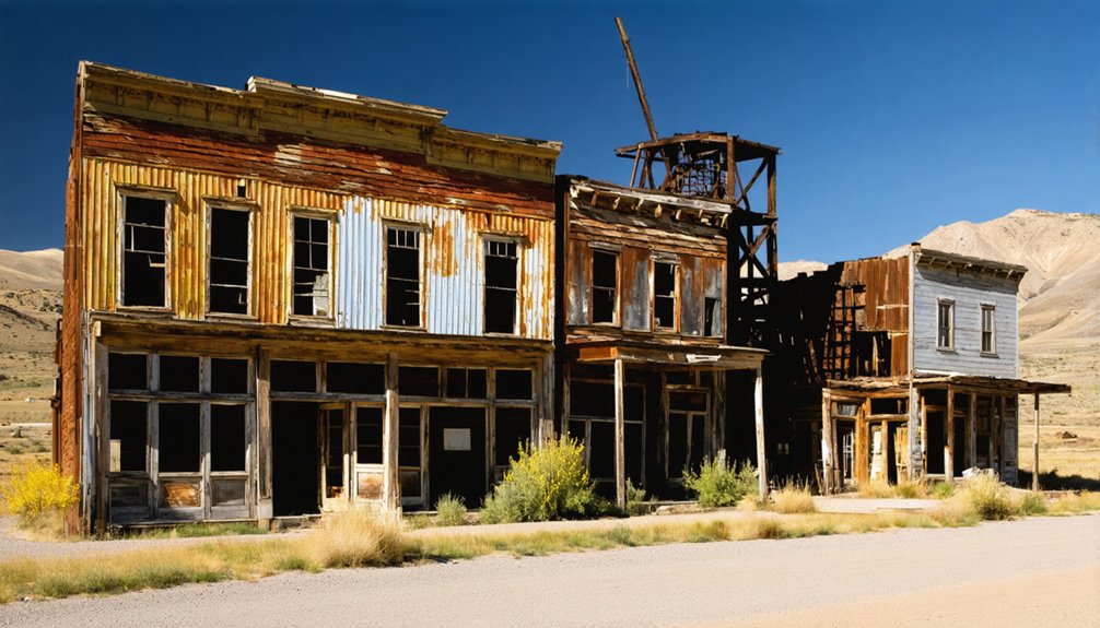 abandoned mining town remnants