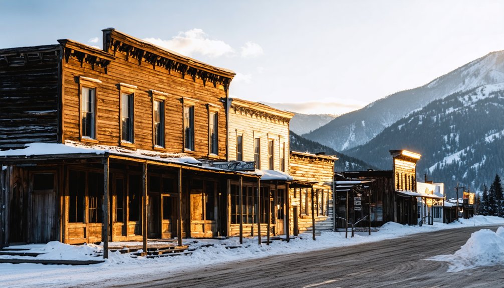 abandoned mining town remnants