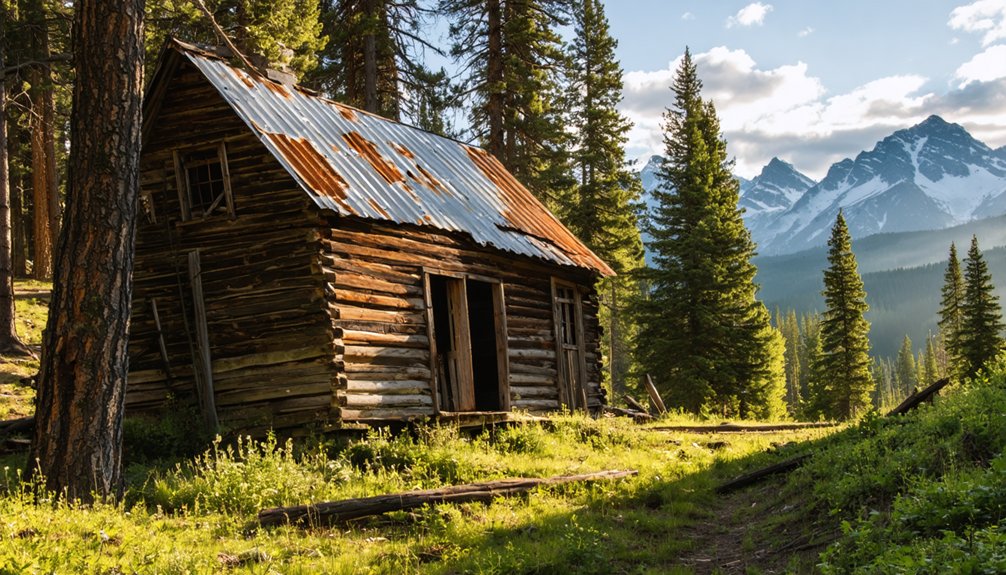 abandoned mining town remnants