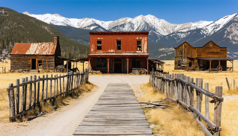 abandoned mining town remnants