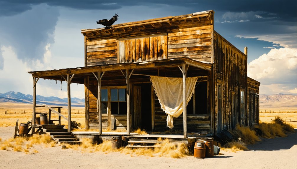 abandoned mining town remnants