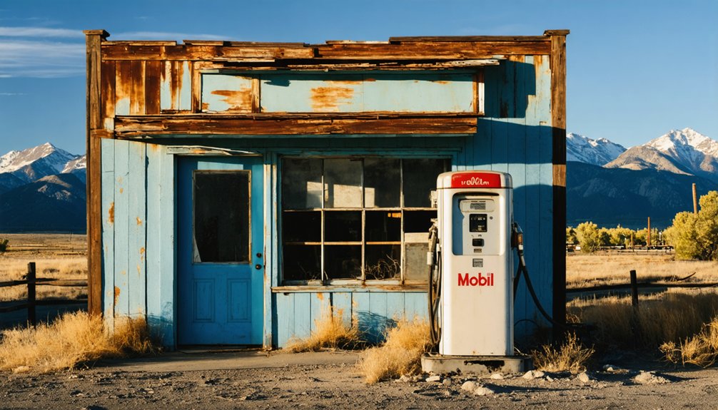 abandoned mining town remnants