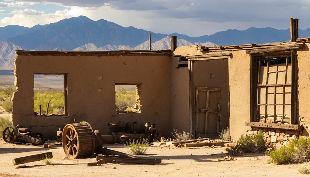 abandoned mining town remnants