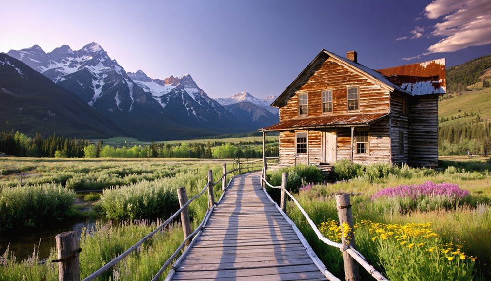abandoned mining town ruins
