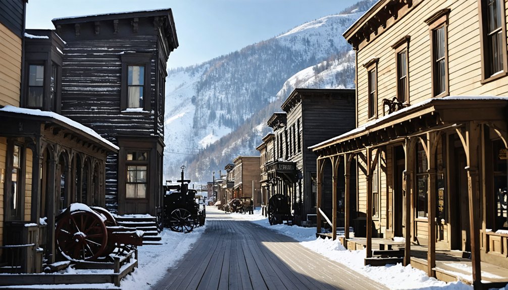 abandoned mining town ruins