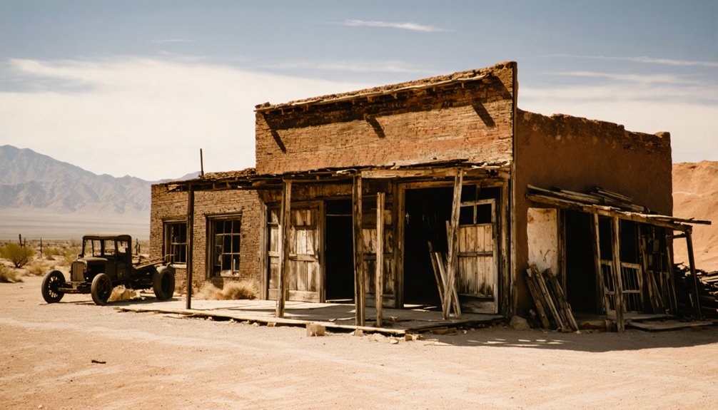 abandoned mining town ruins