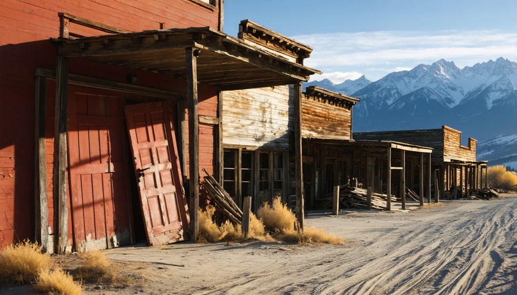 abandoned mountain mining settlement