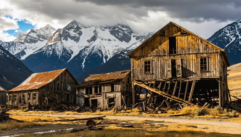 abandoned mountain mining town