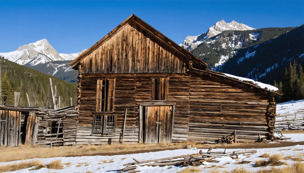 abandoned mountain mining village