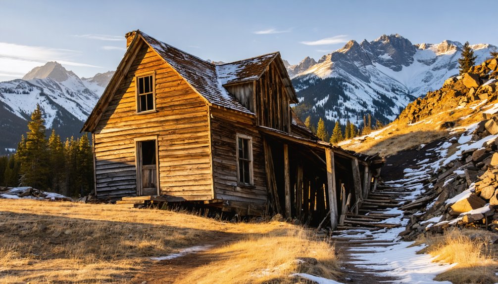 abandoned mountain mining village