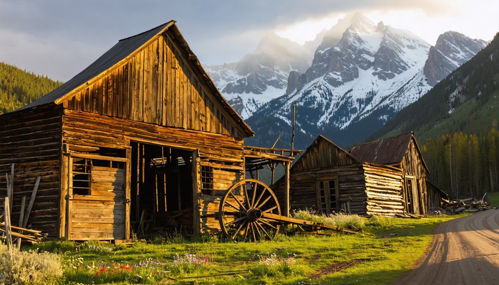abandoned mountain town ruins