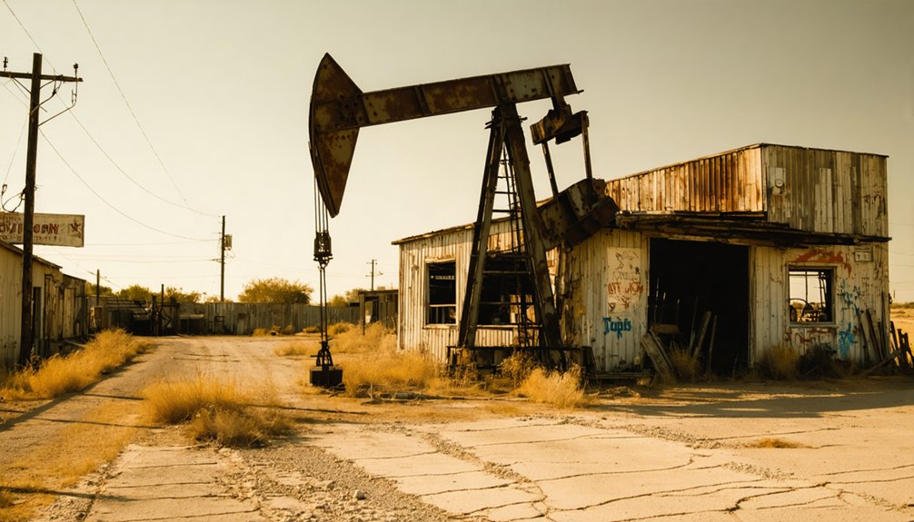 abandoned oil town exploration