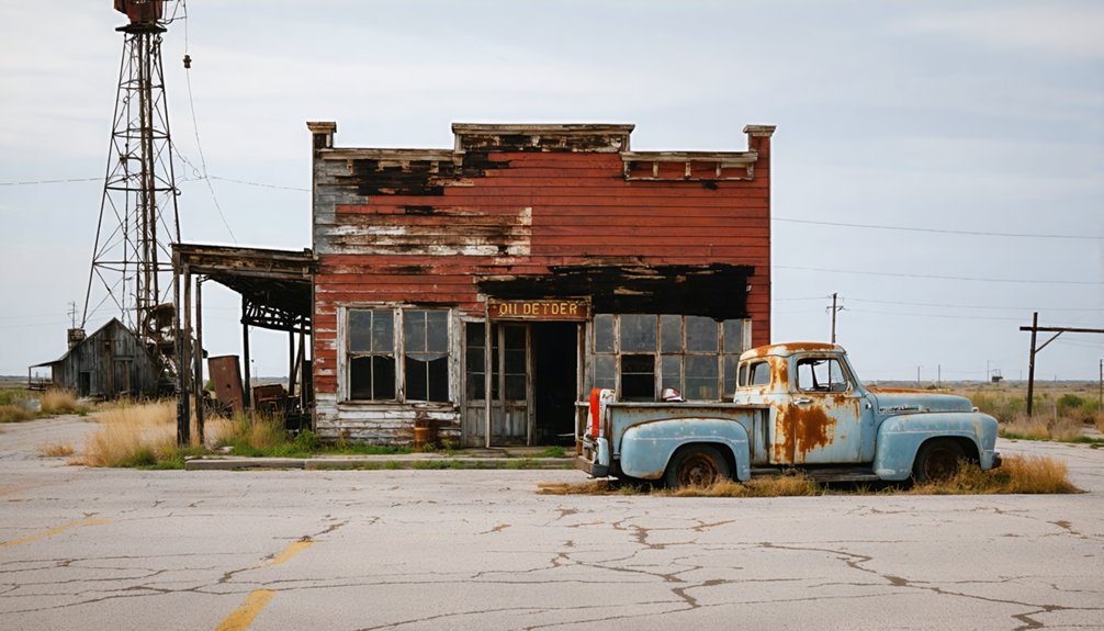 abandoned oil town exploration
