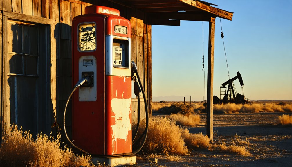 abandoned oil town relics