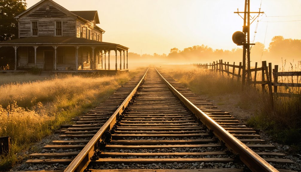 abandoned railroad ghost town