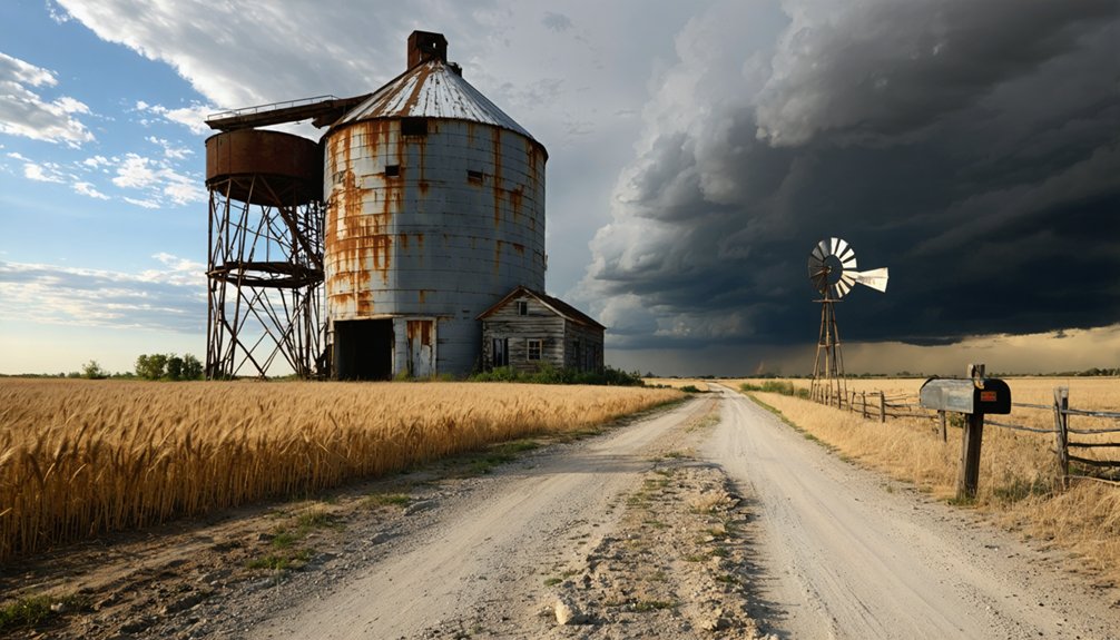 abandoned towns agricultural remnants