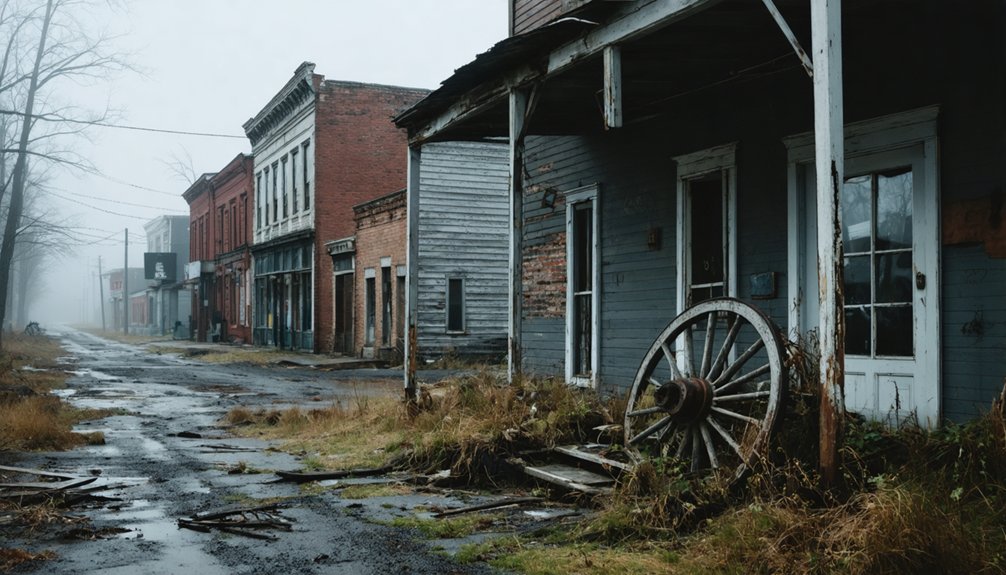 colonial ghost town remnants
