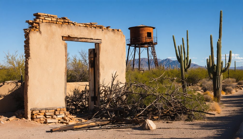 crumbling foundations and gravesites