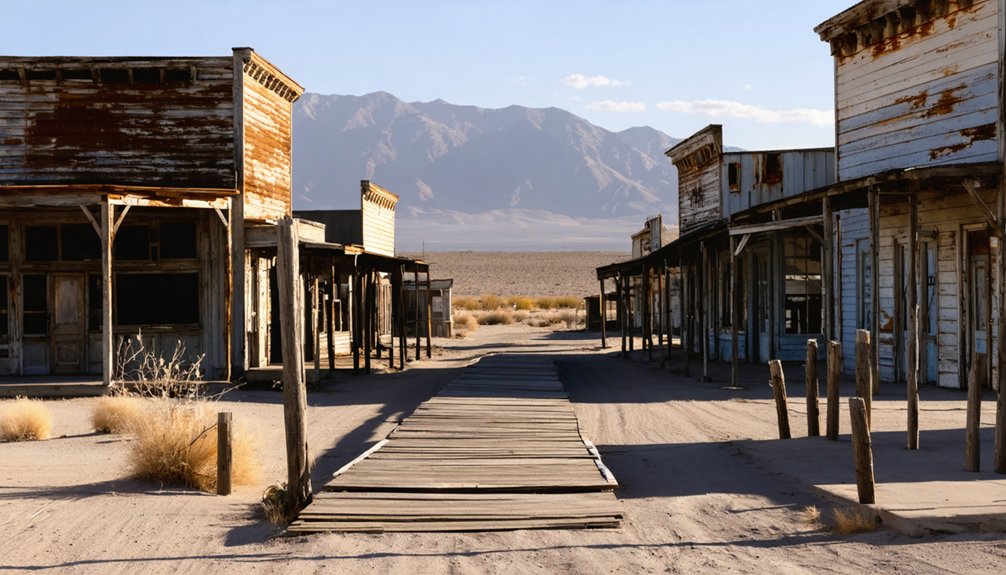 deserted historic mining settlement