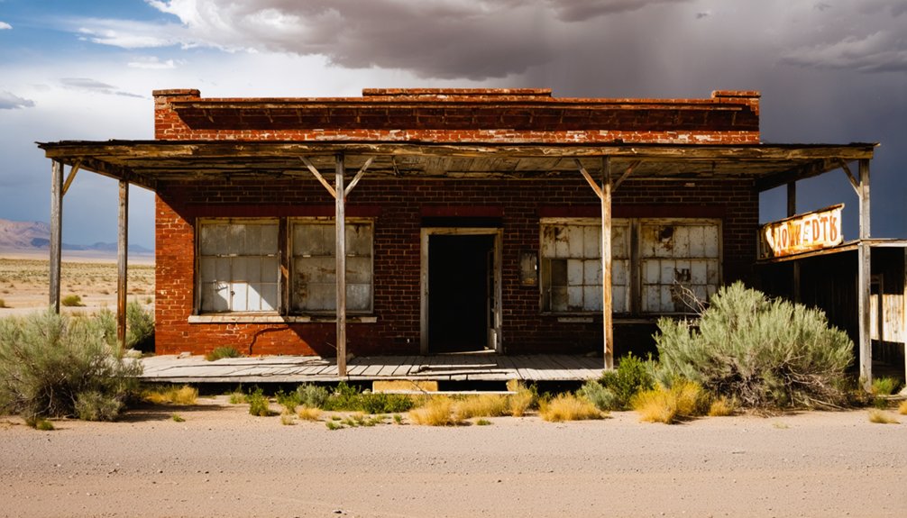 deserted historic mining town