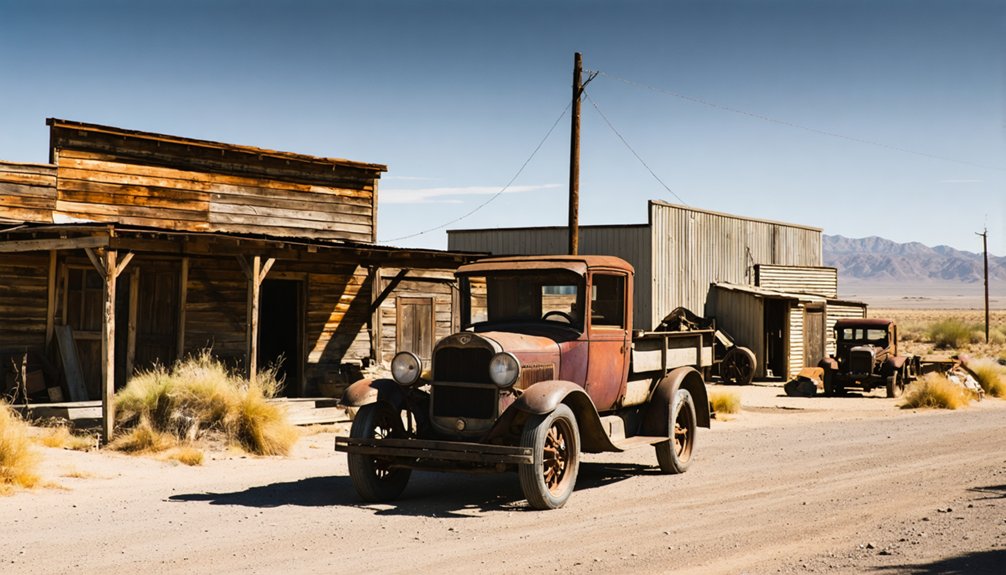 deserted historical mining site