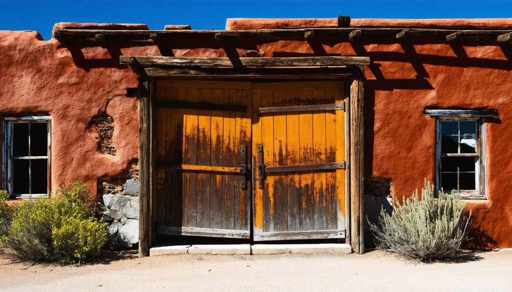 deserted mining town remains