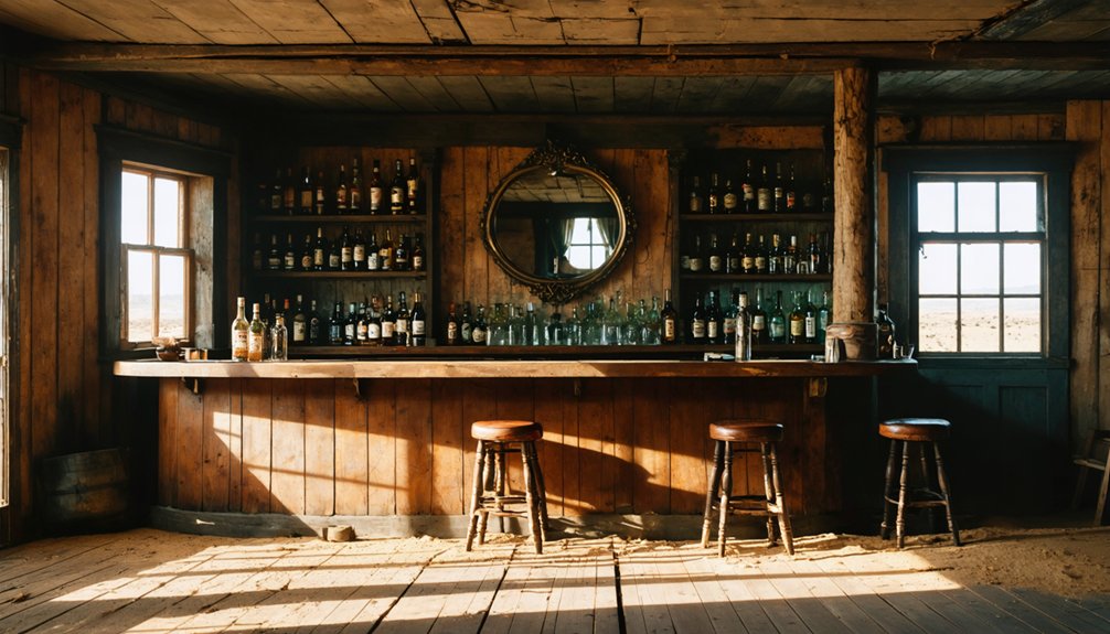 deserted mining town remnants