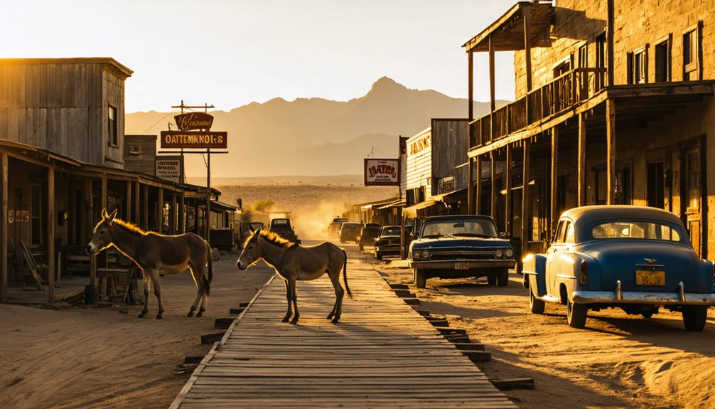deserted western mining town