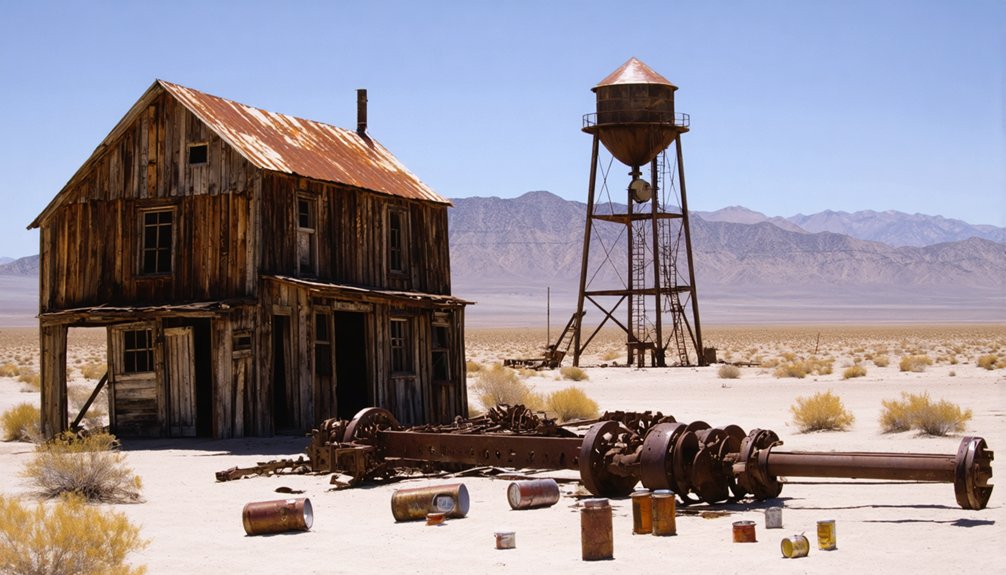 desolate california mining relic