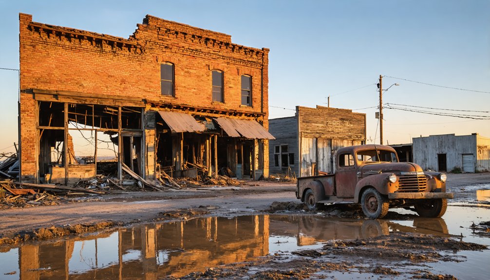 drought exposes submerged towns