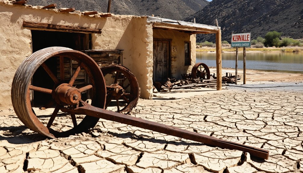 drought reveals ghost town history