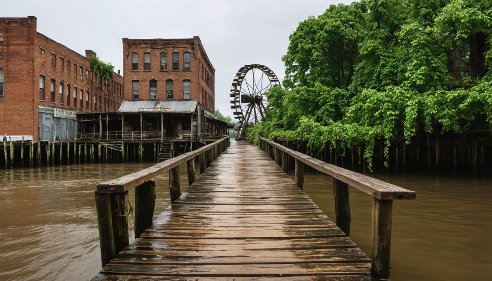 exploring abandoned riverfront towns