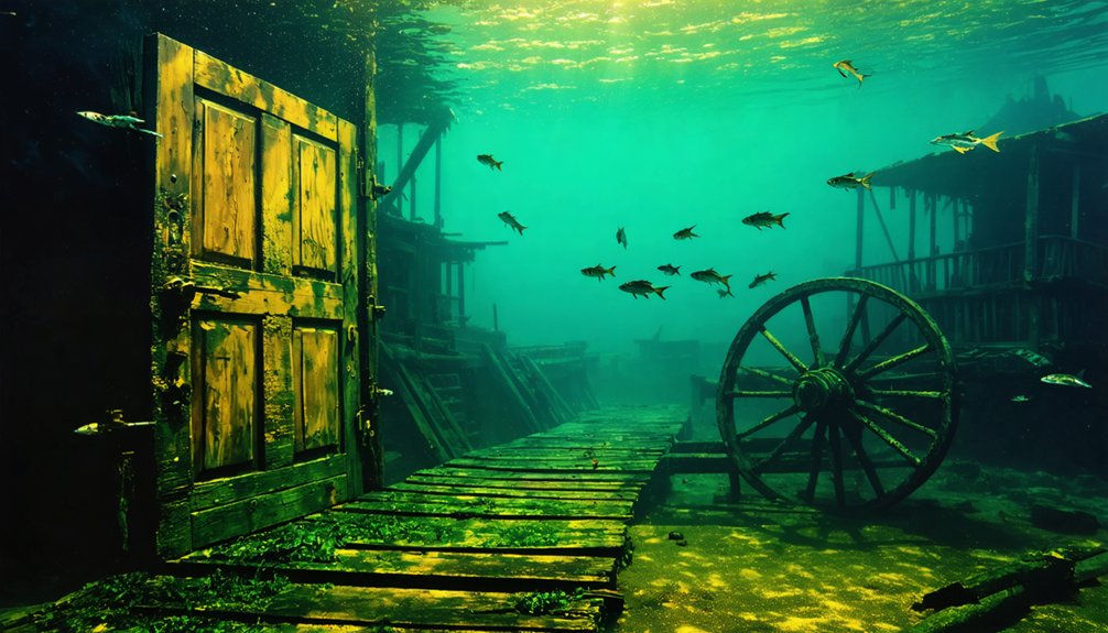 exploring flooded ghost towns