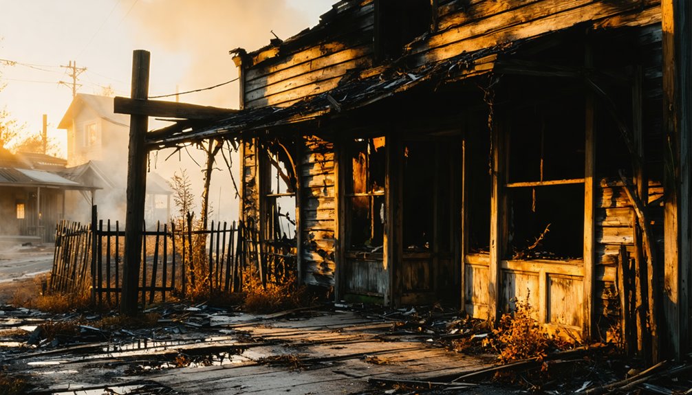 fires violence abandonment decline