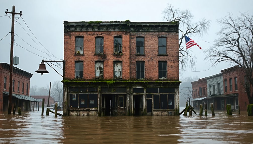 flooded ghost towns exploration