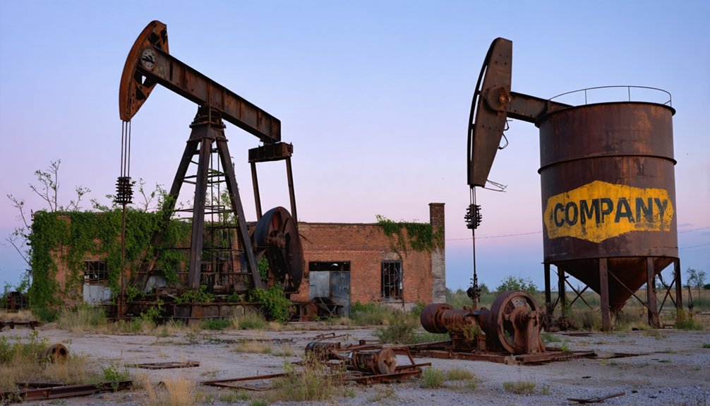 forgotten oil town remnants