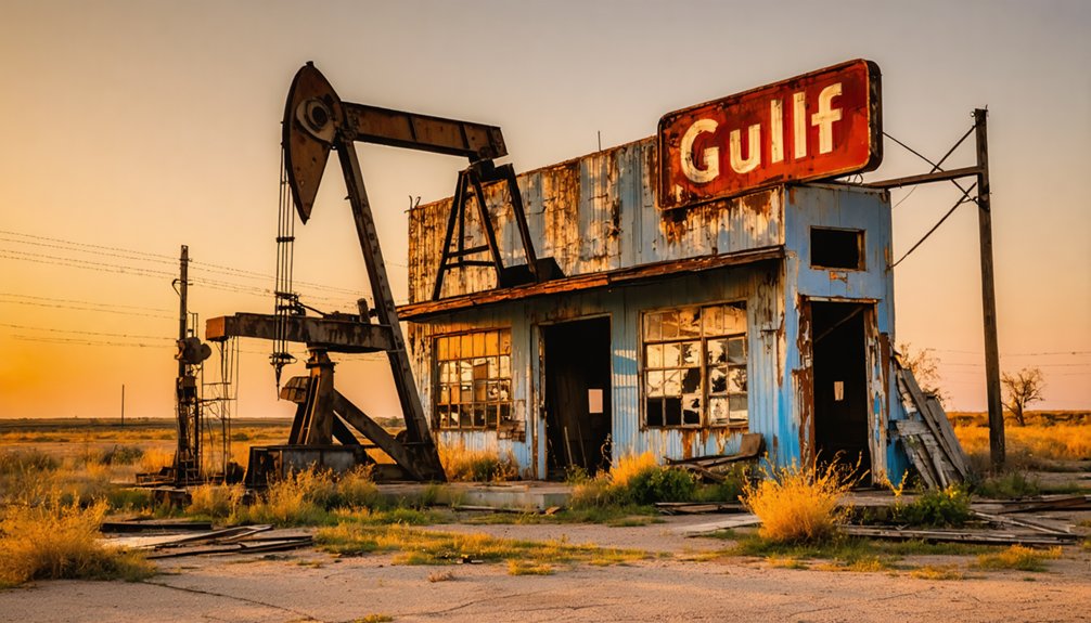 forgotten oil town ruins