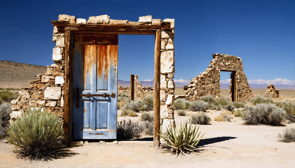 ghostly ruins of abandonment