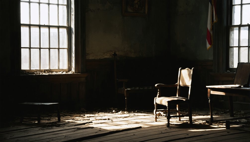 haunted courthouse with spirits