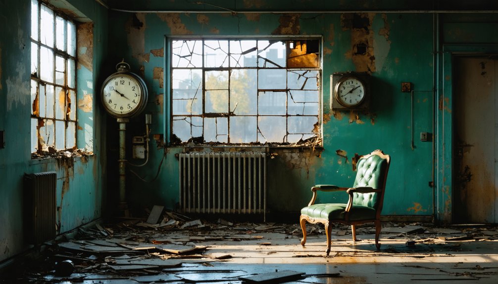 haunting visuals of abandonment