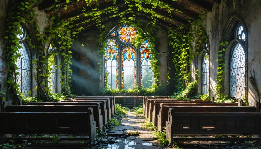 hauntingly beautiful abandoned church