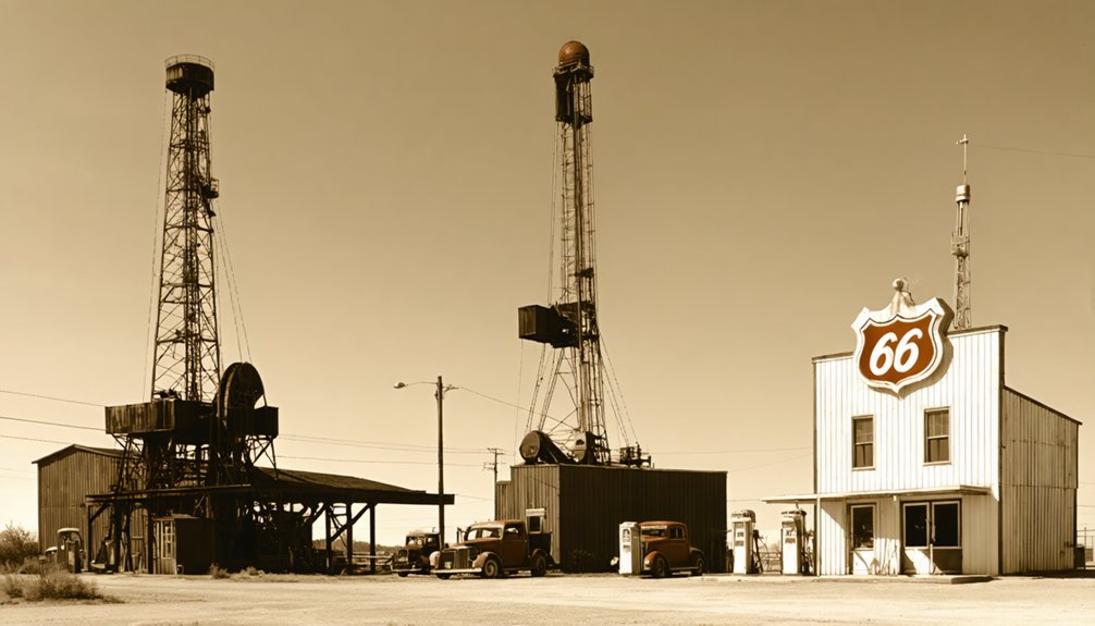 historic oil town relics