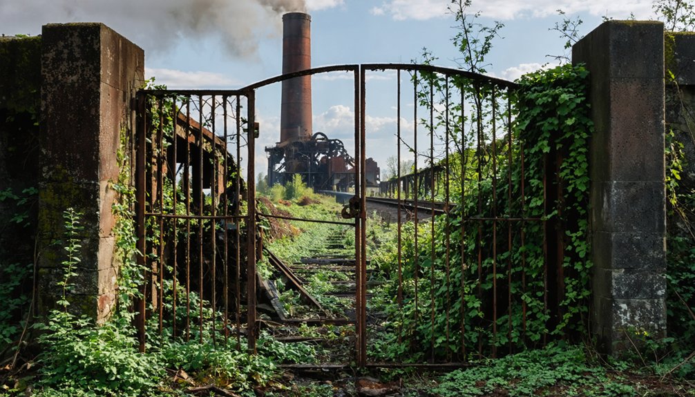 industrial heritage reclaimed by nature