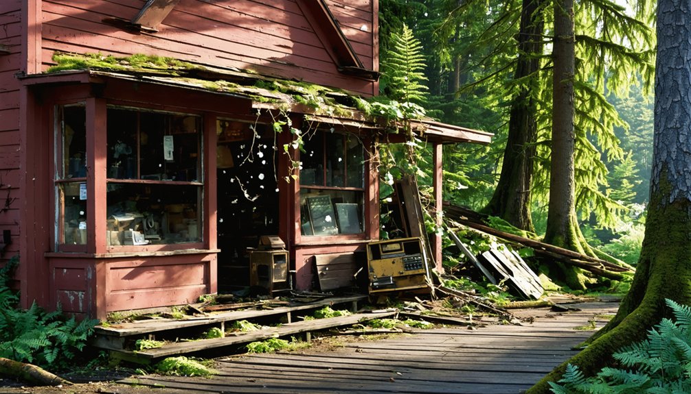 logging communities historical remnants