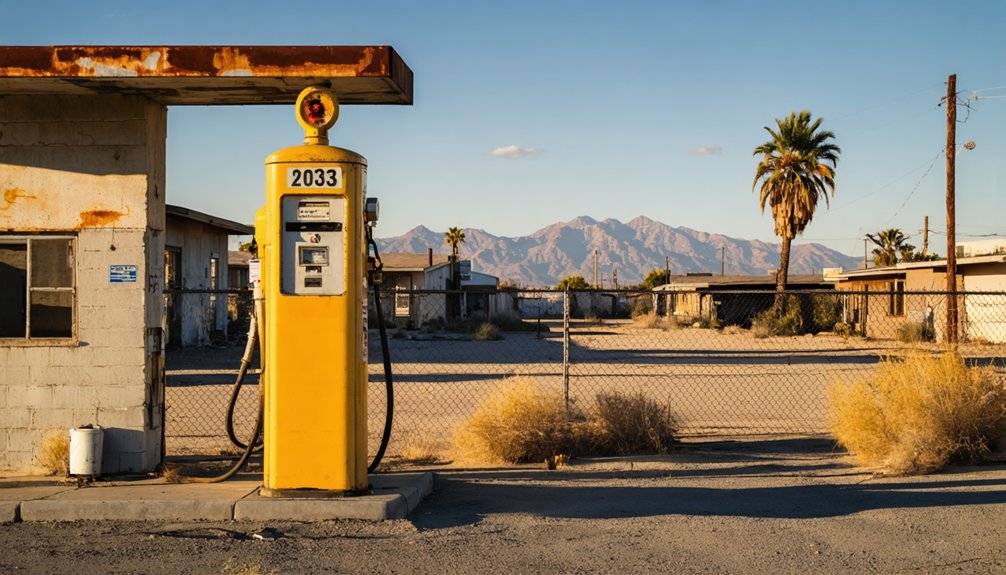 mid century industrial ghost town
