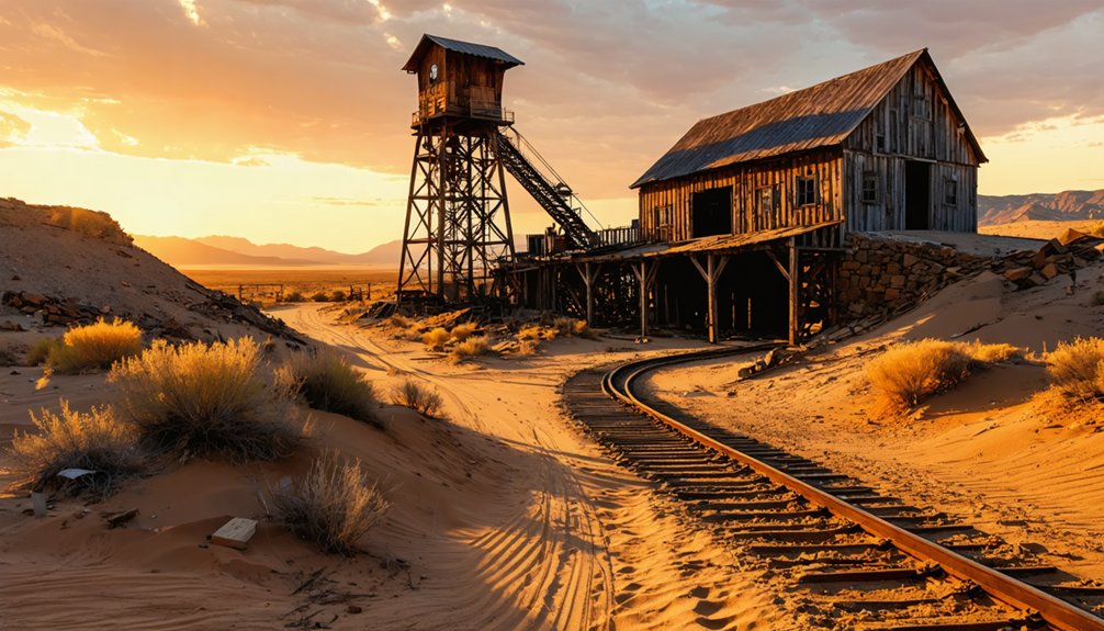 mining heritage remnants visible
