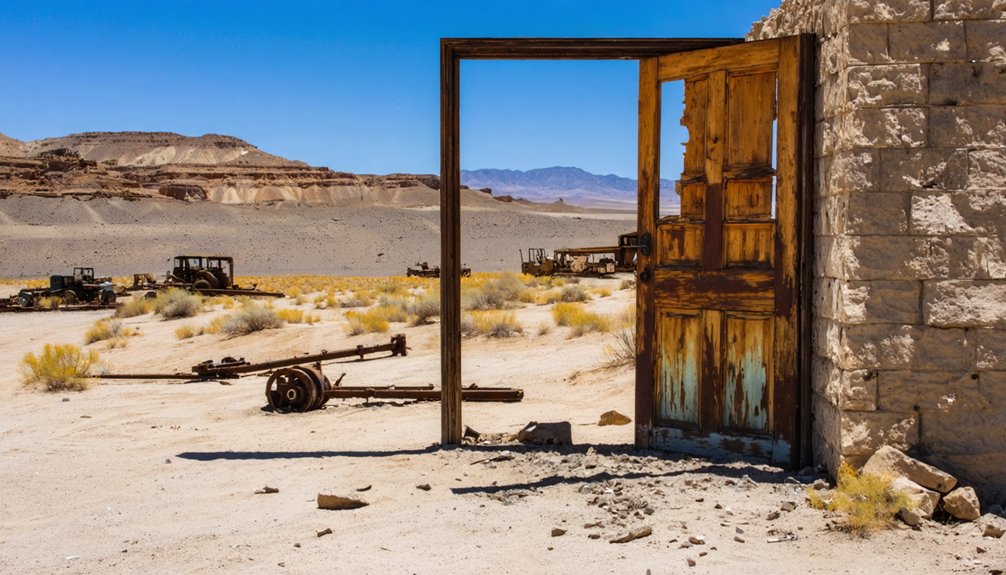 mining remnants in desert